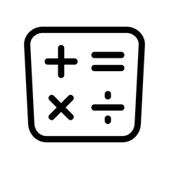 Obraz premium calculator icon or logo isolated sign symbol vector illustration - high quality black style vector icons 