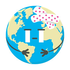 Element for use Earth Day concept. International Mother Earth Day.