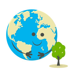 Element for use Earth Day concept. International Mother Earth Day.