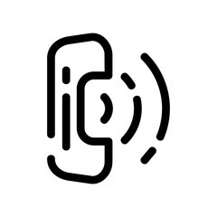 Obraz premium call icon or logo isolated sign symbol vector illustration - high quality black style vector icons 