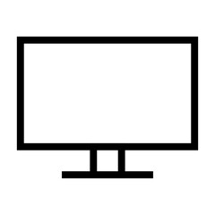 Monitor icon, outline style