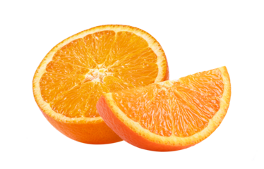 orange slice isolated on transparent png