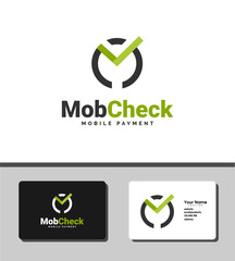 Simple and outstanding logo template design that combines the M letter with a checklist icon for finance companies