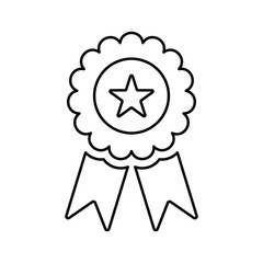 Award Badge icon Outline Design.