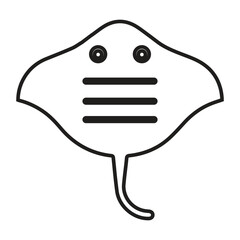 Aquatic animal, fish, ocean icon