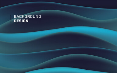 Fototapeta na wymiar Dark abstract minimal modern Background. Wave gradient design style. Concept future and light. Vector Illustrate. Banner and template web design.