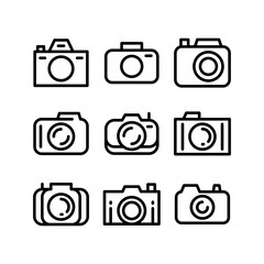 camera icon or logo isolated sign symbol vector illustration - high quality black style vector icons
