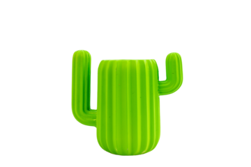 Cactus shape pen and pencils holder empty