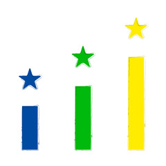 result brush on white background, vector illustration.