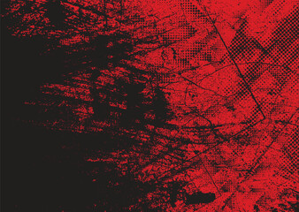 Glitch distorted grunge background . Noise destroyed texture . Trendy defect error shapes . grunge texture . Distressed effect .Vector shapes with a duo tone halftone dots screen print texture.