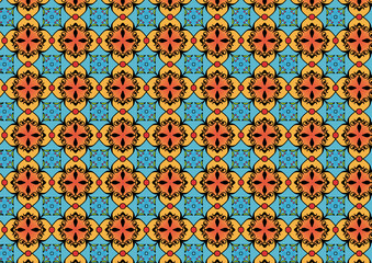 seamless pattern with flowers