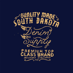 vintage old school typography for print