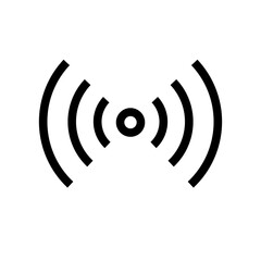 Detector icon vector outline, detector sign isolated on white background.