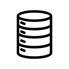 database icon or logo isolated sign symbol vector illustration - high quality black style vector icons
