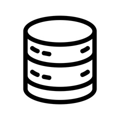 database icon or logo isolated sign symbol vector illustration - high quality black style vector icons
