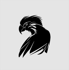 beautiful macaw bird vector, for retro logos, emblems, badges, labels templates and t-shirt vintage design elements.