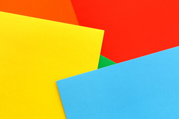  Bright abstract background from multi-colored paper cardboard.