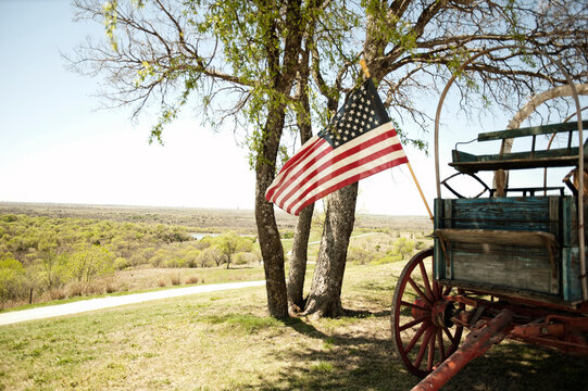 Flag and Wagon