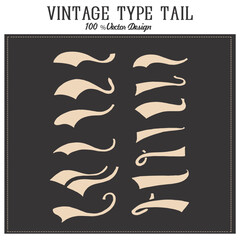 vintage label and badge for print