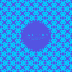 Modern geometric circle flower seamless pattern