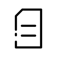 document icon or logo isolated sign symbol vector illustration - high quality black style vector icons
