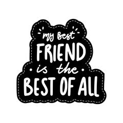 live is better with my best friend happy friendship day stickers