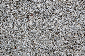 The texture of the wall is gray with an uneven surface.