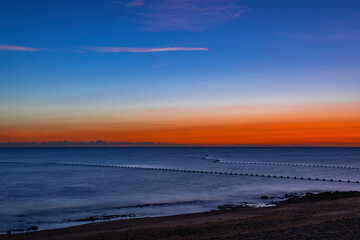 sunset over the sea