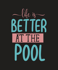life is better at the pool SVG