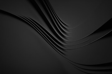 Black Wave Organic Background Wallpaper