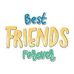 best friends forever happy friendship day stickers