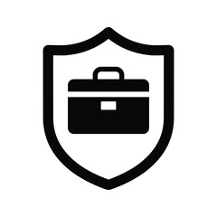 Business Protection icon. Simple vector graphics.