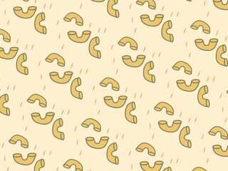 Fun line doodle pattern. Creative abstract style art background for kids or trendy design with basic shapes. Simple doodle wallpaper print.