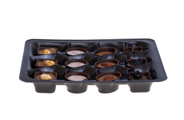 chocolate sweets baskets isolated