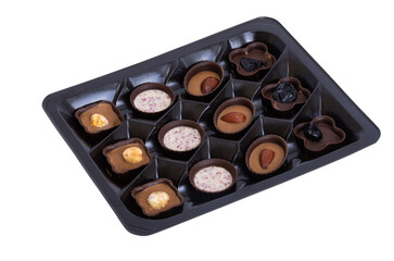 chocolate sweets baskets isolated