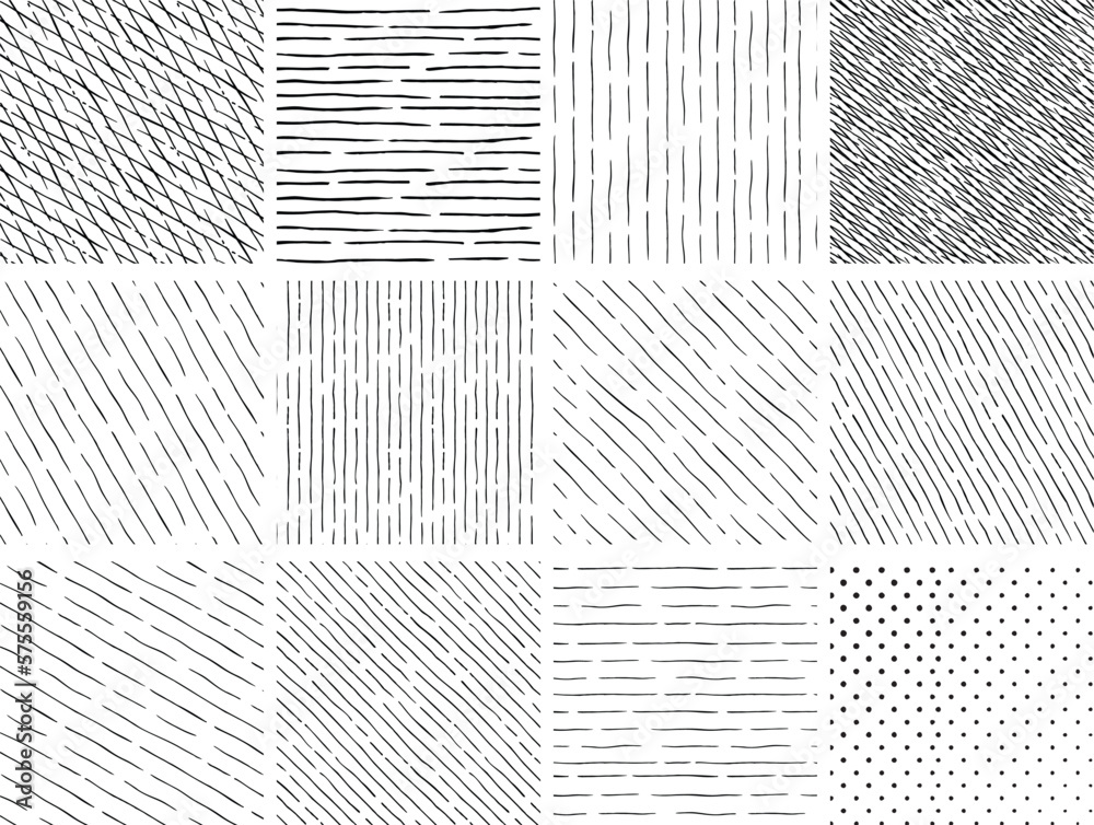 Wall mural seamless hatch pattern of architectural texture background bundle