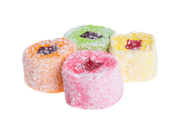 Turkish delight isolated