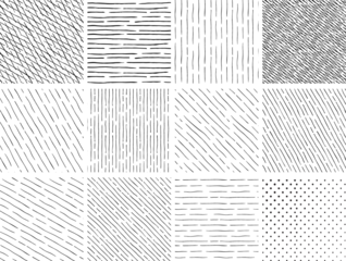 Rolgordijnen Landschap patronen seamless hatch pattern of architectural texture background bundle  © GRASSS.H