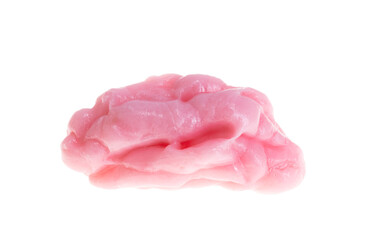 chewing gum pink isolated