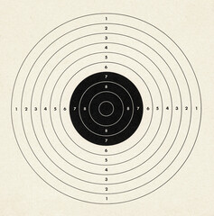 Vintage paper shooting target background