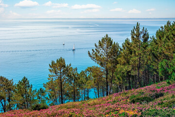 Crozon peninsula in Brittany, France