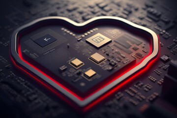 Connected Heart Shaped Technology Devices
