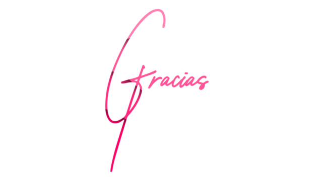 Gracias hand written lettering Thank you in Spanish language on blank background - Powered by Adobe