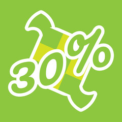 Ramadan Sale 30 Percent Discount Tag