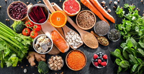 Food products recommended to reduce high blood pressure