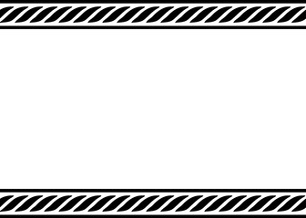 An isolated divider (top and bottom parts) creating a blank empty frame, decorative element lines looking like tilde shapes.
