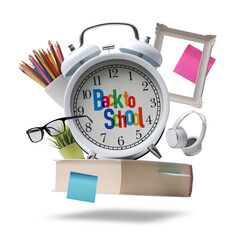 Back to school concept and school supplies