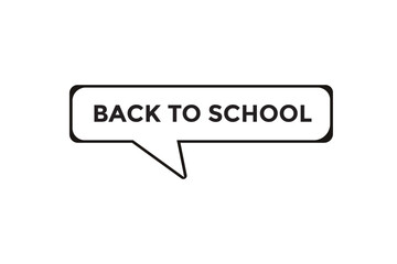 Back to school button web banner templates. Vector Illustration