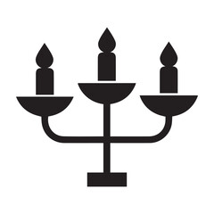 Candle, candlestick, fire icon