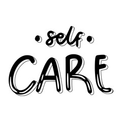 Self Care Sticker. Dignity Lettering Stickers
